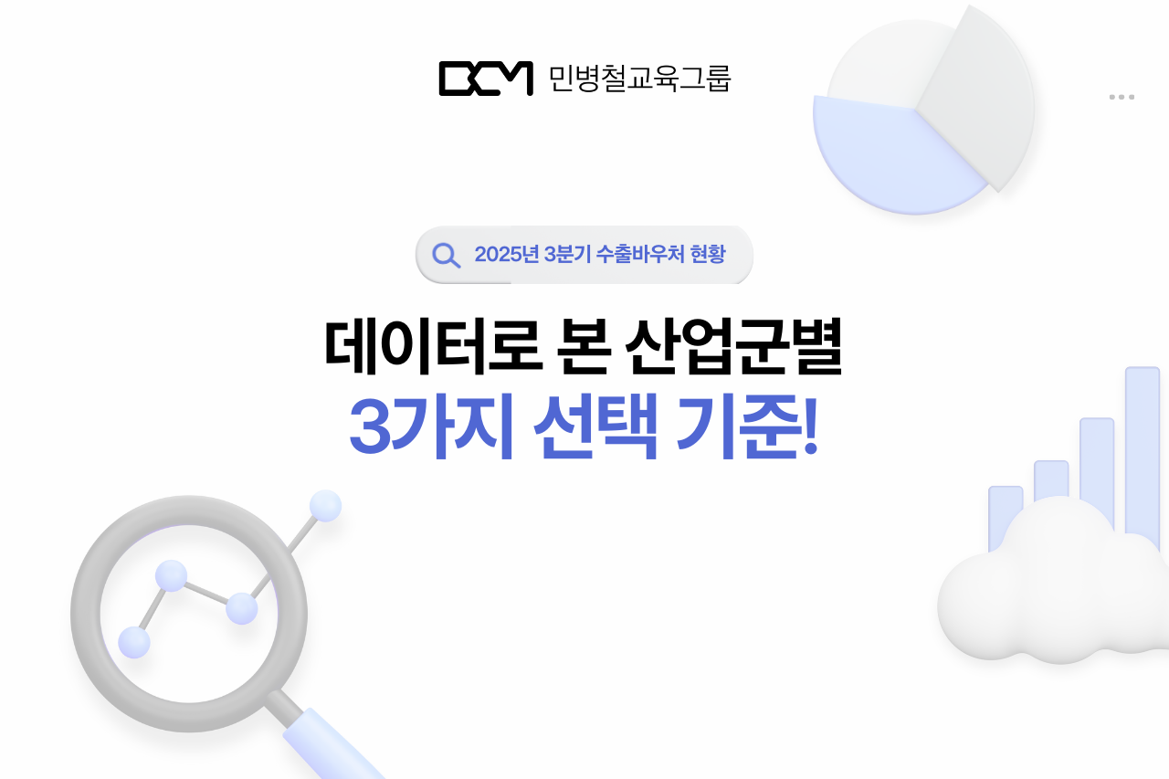 데이터로 본 수출바우처 외국어교육, 산업군별 3가지 선택 기준!