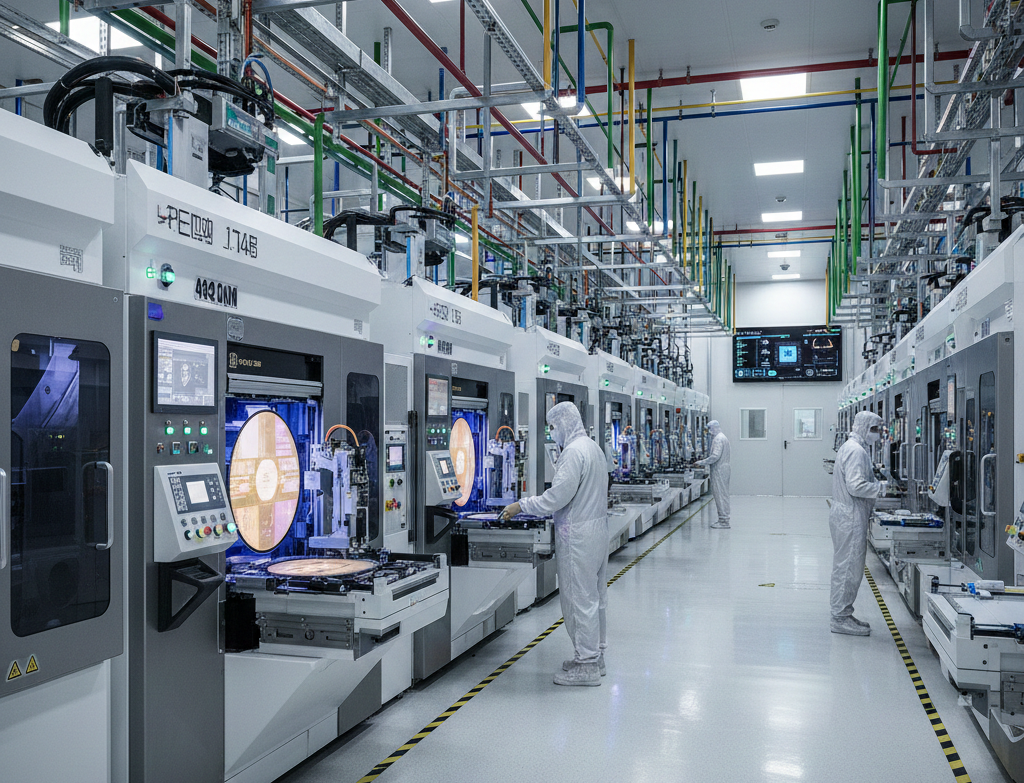 반도체 영어를 강조하는 산업 관련 이미지